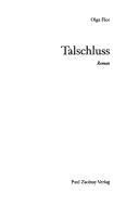 Cover of: Talschluss: Roman