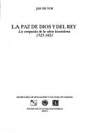 Cover of: La paz de Dios y del rey by Jan de Vos