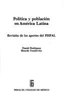 Política y población en América Latina by Daniel Rodríguez