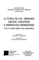 Cover of: La tutela de los derechos difusos, colectivos e individuales homogéneos: hacia un código modelo para Iberoamérica