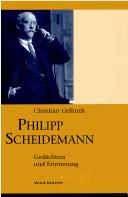 Cover of: Philipp Scheidemann: Ged achtnis und Erinnerung