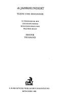 Cover of: deutsche Literatur: Texte und Zeugnisse.