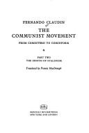 Cover of: The Communist movement by Fernando Claudín, Fernando Claudín