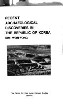 Cover of: Recent Archeological Discoveries in the Republic of Korea