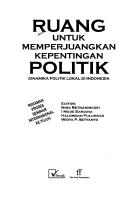 Cover of: Ruang untuk memperjuangkan kepentingan politik by Seminar Internasional Mengenai Dinamika Politik Lokal di Indonesia (7th 2006 Salatiga, Indonesia)