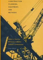Cover of: Construction planning, equipment, and methods by R. L. Peurifoy