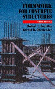 Cover of: Formwork for concrete structures by R. L. Peurifoy