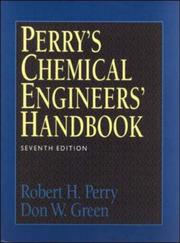 Cover of: Perry's chemical engineers' handbook.