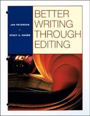 Cover of: Better writing through editing