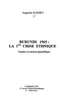 Burundi 1965 by Augustin Mariro