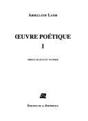 Cover of: Oeuvre poétique