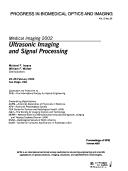 Cover of: Medical imaging 2002. by Michael F. Insana, William F. Walker, chairs/editors ; sponsored ... by SPIE--the International Society for Optical Engineering ; cooperating organizations, AAPM--American Association of Physicists in Medicine ... [et al.].