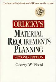 Cover of: Orlicky's material requirements planning by Joseph Orlicky