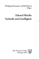 Cover of: Eduard M orike:  Asthetik und Geselligkeit