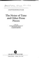 Cover of: Noise of Time (Quartet Encounters) by Osip Mandelʹshtam