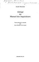 Cover of: Abrégé du manuel des inquisiteurs by Nicolau Eimeric