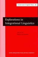 Front cover of Explorations in integrational linguistics by Unknown