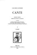 Cover of: Canti by Giacomo Leopardi