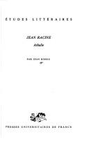 Cover of: Jean Racine, Athalie