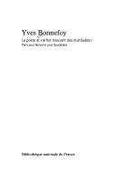 Cover of: poète et "le flot mouvant des multitudes": Paris pour Nerval et pour Baudelaire