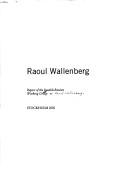 Cover of: Raoul Wallenberg by 