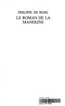 Cover of: Philippe de Remi , Le Roman de La Manekine by Beaumanoir, Philippe de Remi sire de