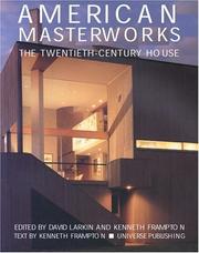 Cover of: American Masterworks by Kenneth Frampton