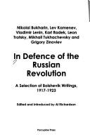 Cover of: In Defense of the Russian Revolution by Al Richardson