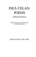 Cover of: Poems: a bilingual edition