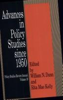 Cover of: Advances in Policy Studies since 1950 (Policy Studies Review Annual)
