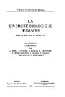 Cover of: La Diversité biologique humaine =: Human biological diversity