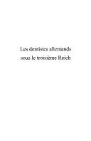 Cover of: Les dentistes allemands sous le troisième Reich by Xavier Riaud, Xavier Riaud
