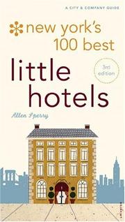 Cover of: New York's 100 Best Little Hotels (City and Company)