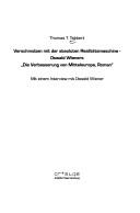 Cover of: Verschmolzen mit der absoluten Realitätsmaschine: Oswald Wieners "Die Verbesserung von Mitteleuropa, Roman"