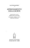 Cover of: Appressamento della morte by Giacomo Leopardi