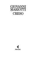 Cover of: Creso by Giovanni Mariotti