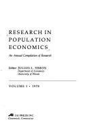 Cover of: Research in Population Economics by Julian Lincoln Simon