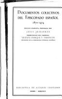 Documentos colectivos del Episcopado español, 1870-1974 by Jesús Iribarren