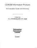 Cover of: Cd-Rom Information Products: An Evaluative Guide and Directory