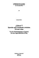 Cover of: "Libyer"?: Sprache und Geschichte zwischen Nil und Atlas ; von der Reichseinigung in Ägypten bis zum jugurthinischen Krieg