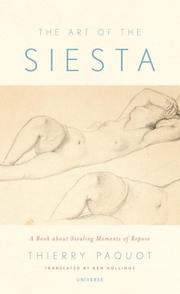 Cover of: Art of the Siesta by Thierry Paquot, Thierry Paquot