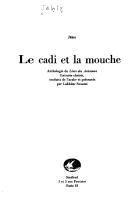 Cover of: cadi et la mouche: anthologie du Livre des animaux, extraits choisis