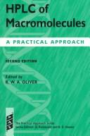 Cover of: HPLC of macromolecules: a practical approach