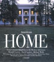 Cover of: American Home: From Colonial Simplicity to the Modern Adventure