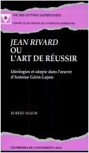 Cover of: Jean Rivard, ou, L'art de réussir by Robert Major