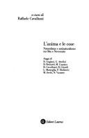 Cover of: L' anima e le cose by a cura di Raffaele Cavalluzzi ; saggi di Bartolo Anglani ... [et al.].