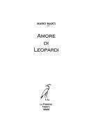 Cover of: Amore di Leopardi by Marti, Mario