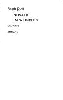 Cover of: Novalis im Weinberg: Gedichte