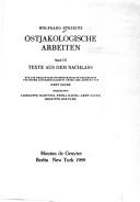 Cover of: Ostjakologische Arbeiten