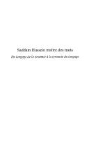 Cover of: Saddam Hussein maître des mots: du langage de la tyrannie à la tyrannie du langage